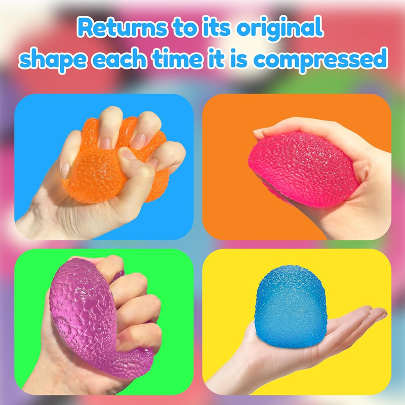 Blue Candy Gummy Bear Squishy Stress Relief Toy - Slow Rising Squeeze Fidget Toys view 4