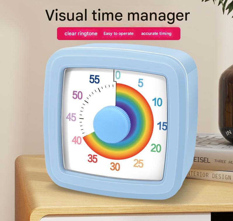 Orange Visual timer for kitchen – a 60-minute rainbow countdown timer view 2