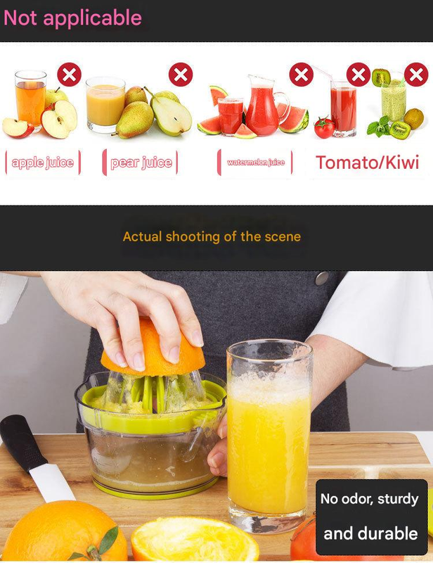 4-in-1 Manual Citrus Juicer with Grater and Egg Separator -Free Multi-Function view 4