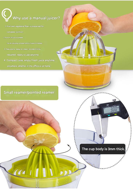 4-in-1 Manual Citrus Juicer with Grater and Egg Separator -Free Multi-Function view 7