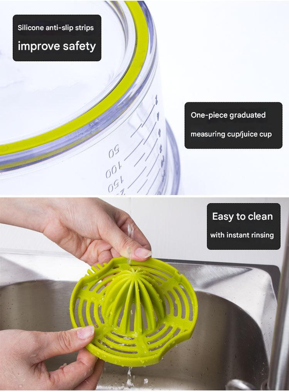 4-in-1 Manual Citrus Juicer with Grater and Egg Separator -Free Multi-Function view 8
