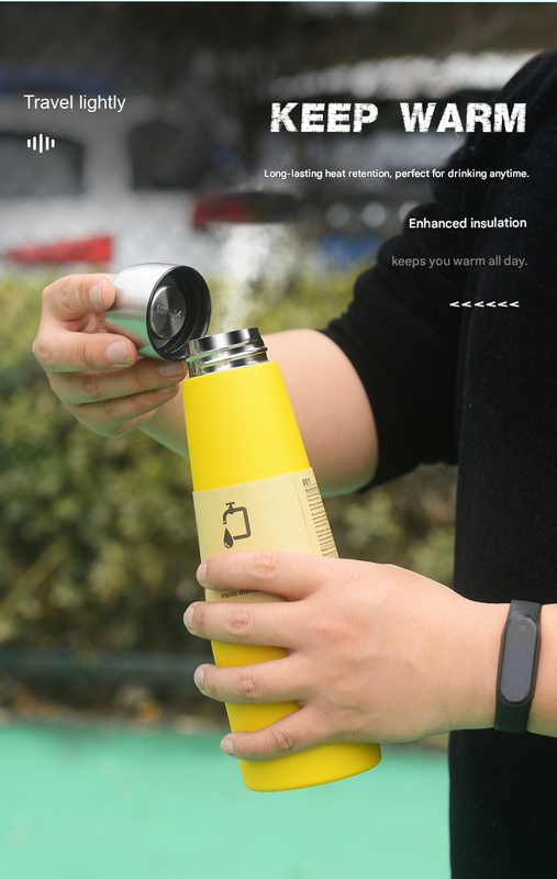 2-piece Green and Yellow Premium 304 Stainless Steel Vacuum Insulated Water view 9