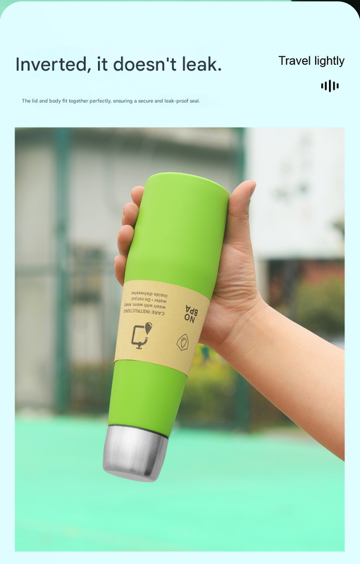 2-piece Green and Yellow Premium 304 Stainless Steel Vacuum Insulated Water view 10