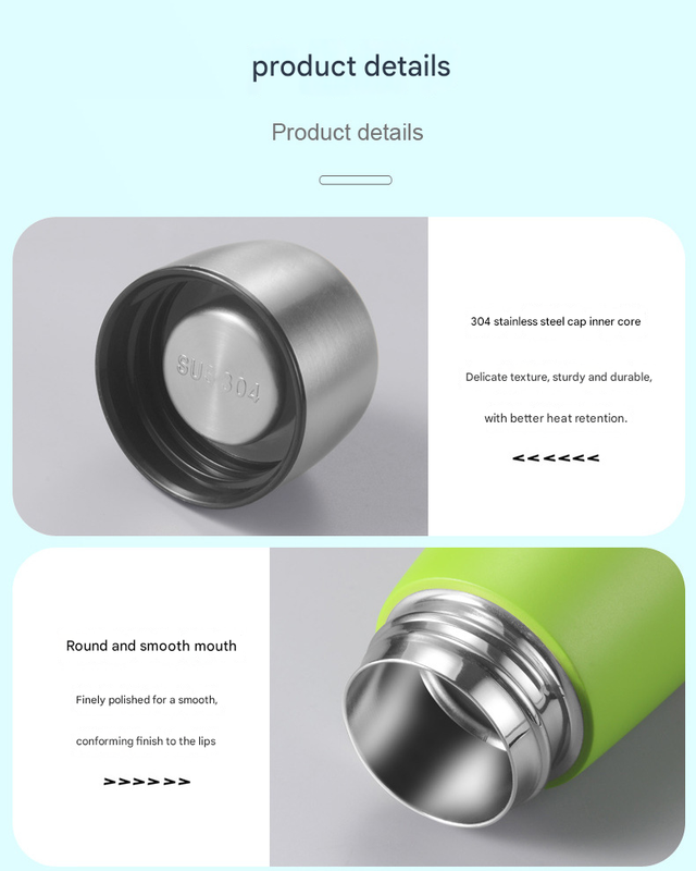 2-piece Green and Yellow Premium 304 Stainless Steel Vacuum Insulated Water view 11