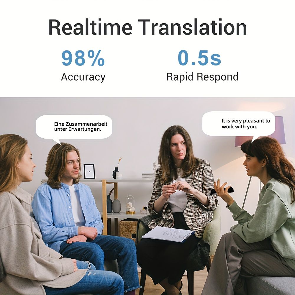 Black Portable Language Translator view 4