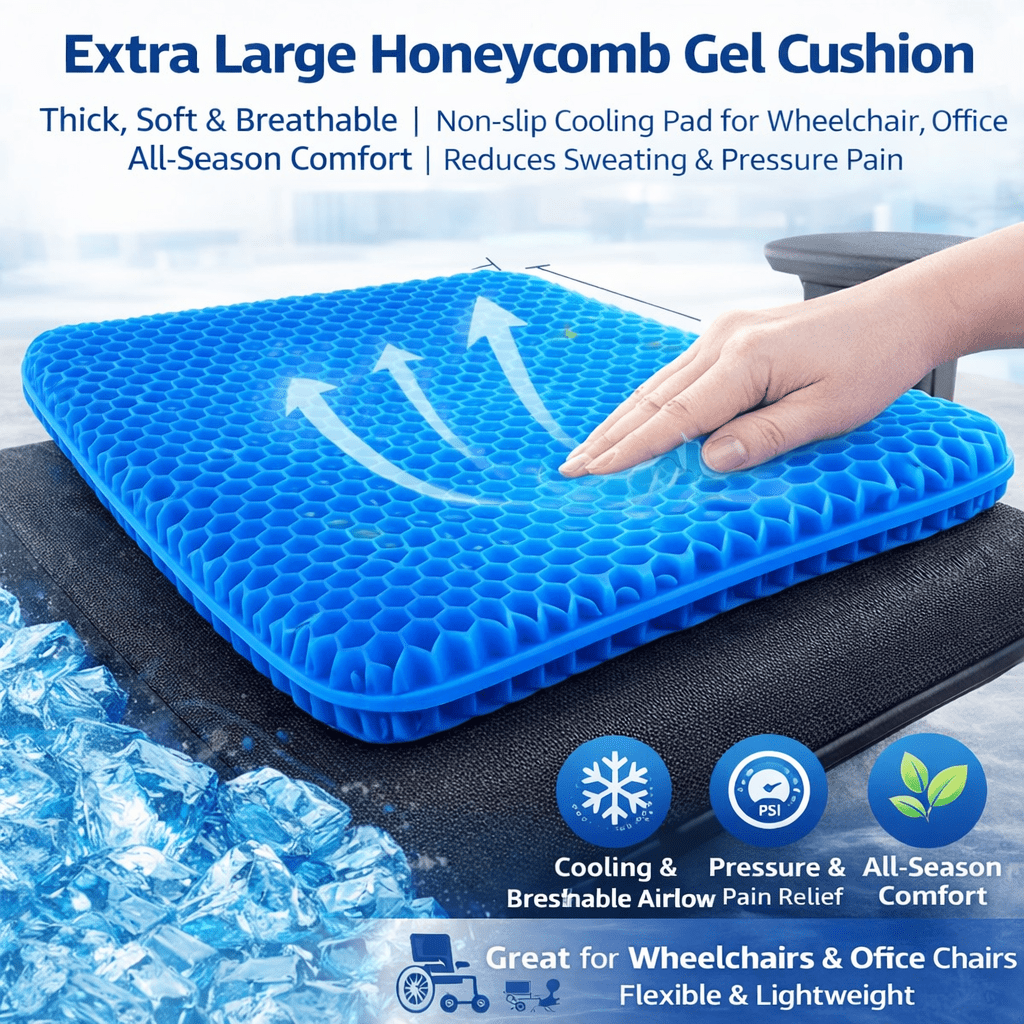 Ultra-large gel honeycomb cushion - Thick view 8