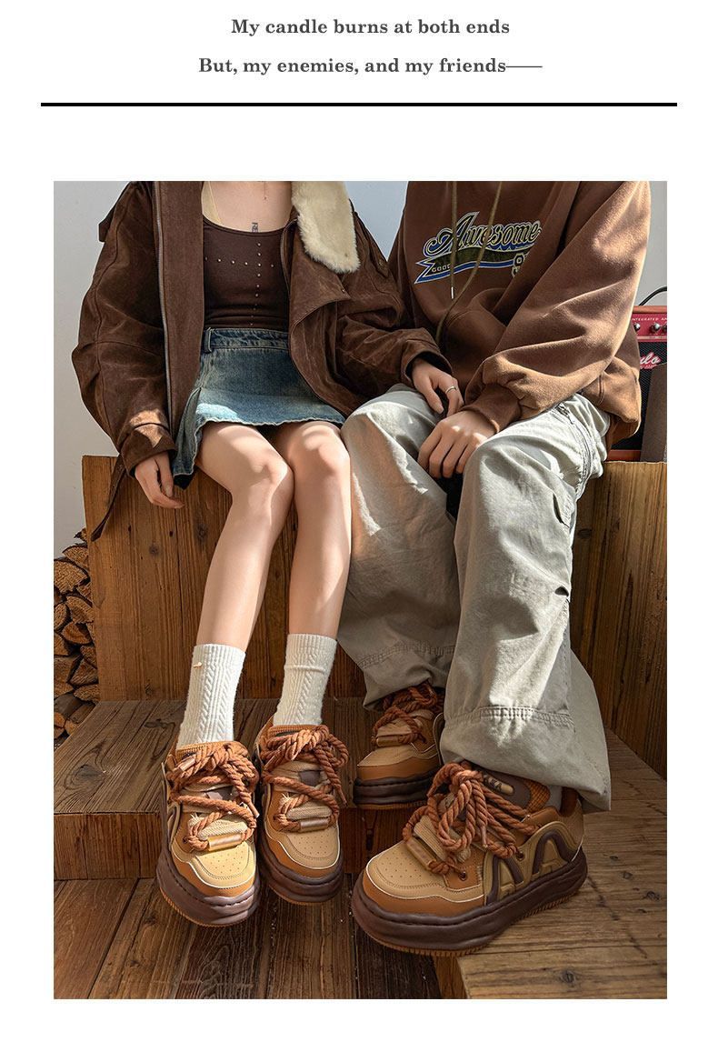 Amber Sneakers Vintage Unisex Shoes Couple Sneakers Classic Court Shoes view 11