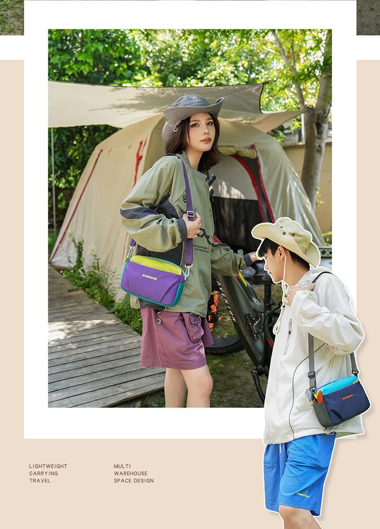 Dopamine Color-Blocked Cross-Body Bag Travel Bag Trendy Bag Color-Blocking view 5