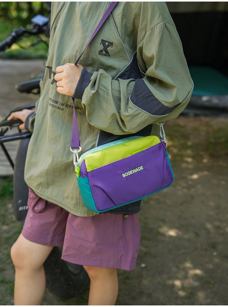 Dopamine Color-Blocked Cross-Body Bag Travel Bag Trendy Bag Color-Blocking view 9