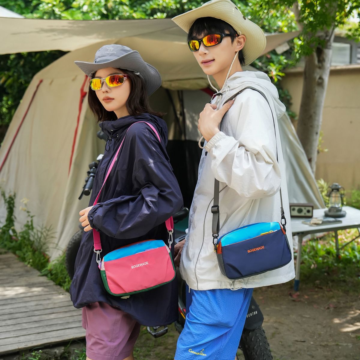 Dopamine Color-Blocked Cross-Body Bag Travel Bag Trendy Bag Color-Blocking view 15