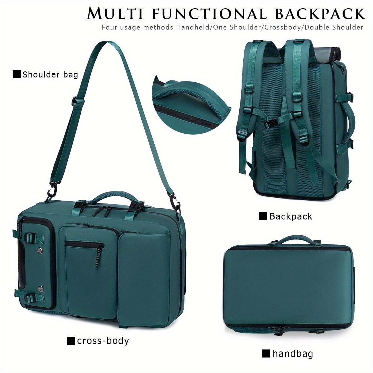 18.1-inch Easy-Travel Bag (46×30×16 cm): Four carrying modes in one bag view 6