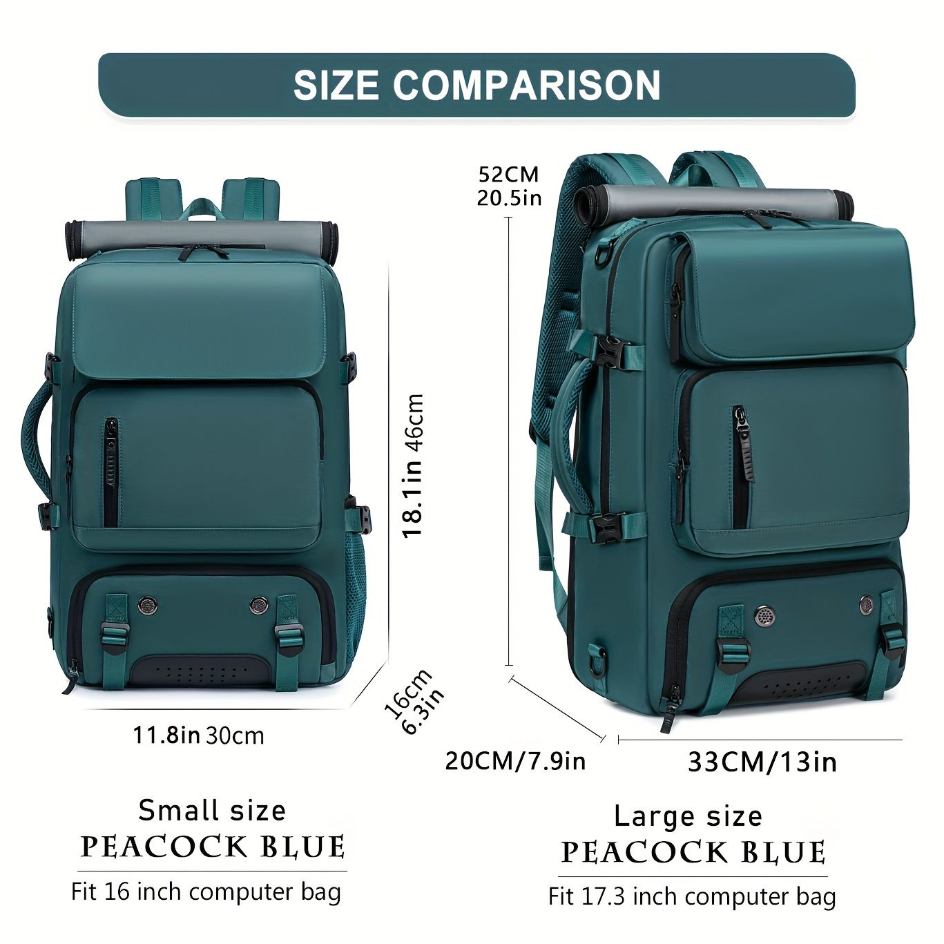 18.1-inch Easy-Travel Bag (46×30×16 cm): Four carrying modes in one bag view 5