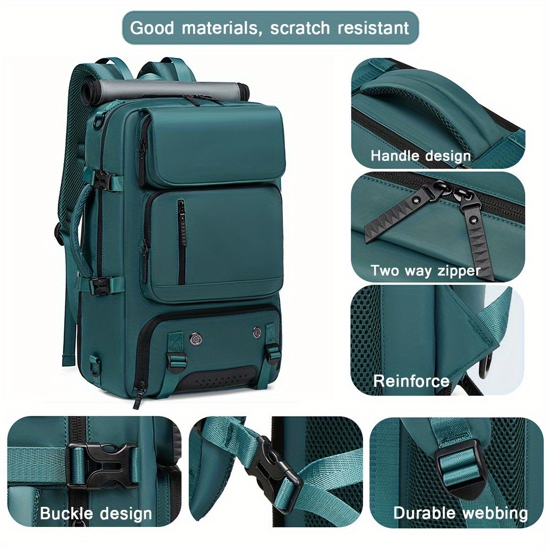 18.1-inch Easy-Travel Bag (46×30×16 cm): Four carrying modes in one bag view 2