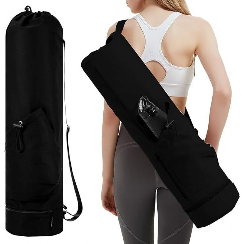 Green Yoga Mat Bag Yoga Accessories Pilates Bag Fitness Bag Yoga Essentials view 3
