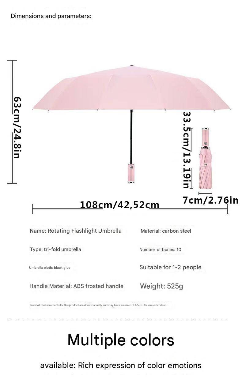 Black Reinforced Black Coating Umbrella view 9