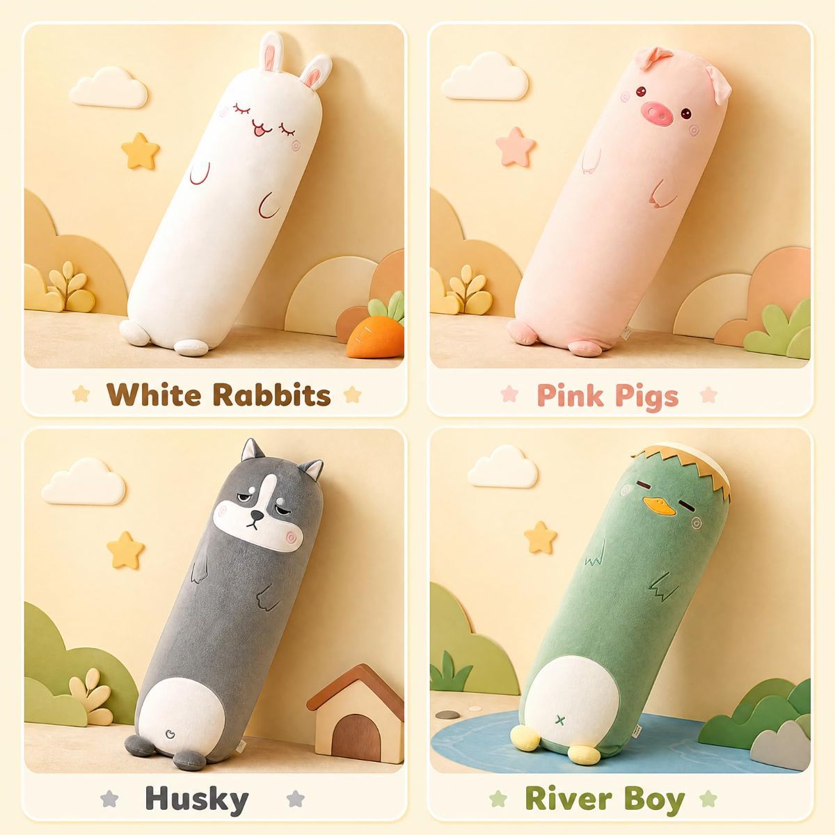 Long-Shaped Pillow Plush Pillow Hugging Pillow Soft Pillow Sleeping Pillow view 6