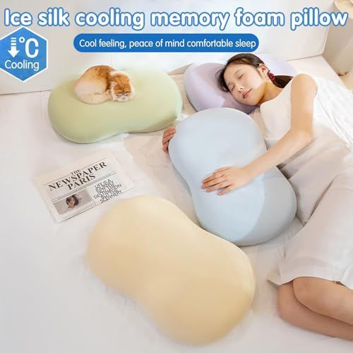 21.6*13.7*3.5inch Ice Silk Neck Support Pillow view 3
