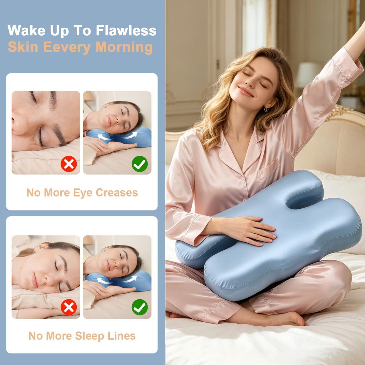 Side Sleeper Pillow for Anti-Wrinkle view 2