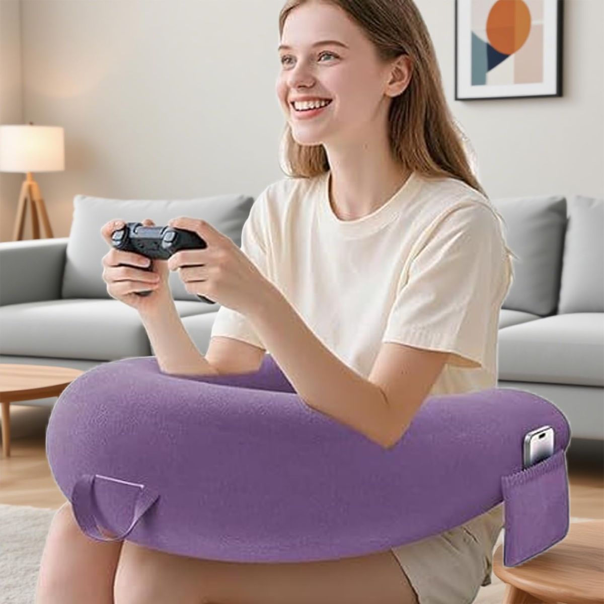 Reading Lap Pillow Ergonomic U Shape Cushion view 5