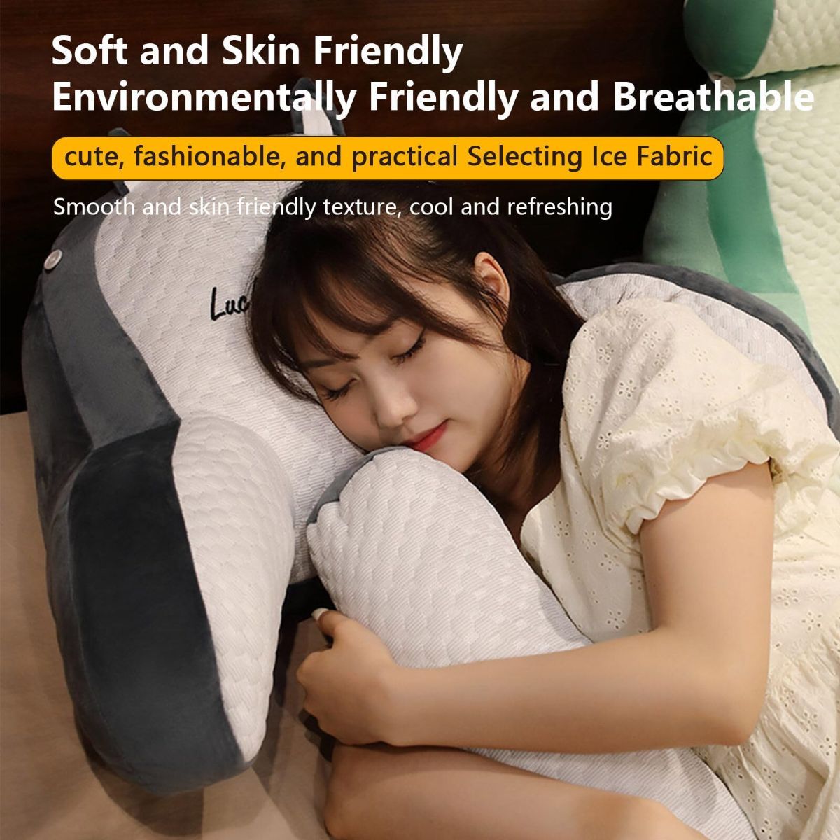 Reading Pillow for Kid Or Adult Large Back Pillow for Sitting Up in Bed view 8