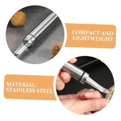 2 Pcs Stainless Steel Shrimp Deveiner Tool Core Remover Multi-function Kitchen view 6