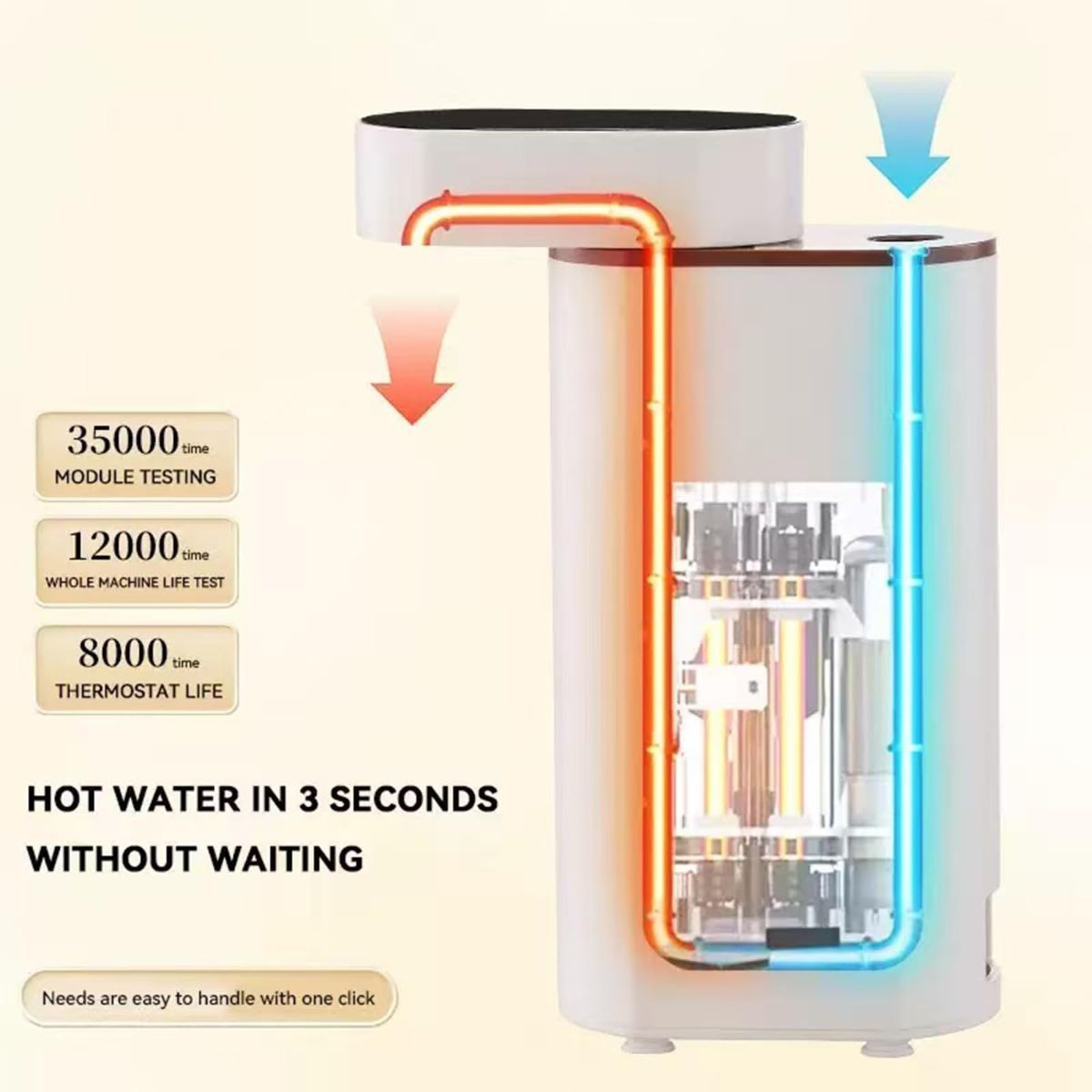 Instant Hot Water Dispenser Mini Portable Water Heater 2000W 3 Seconds Fast view 2