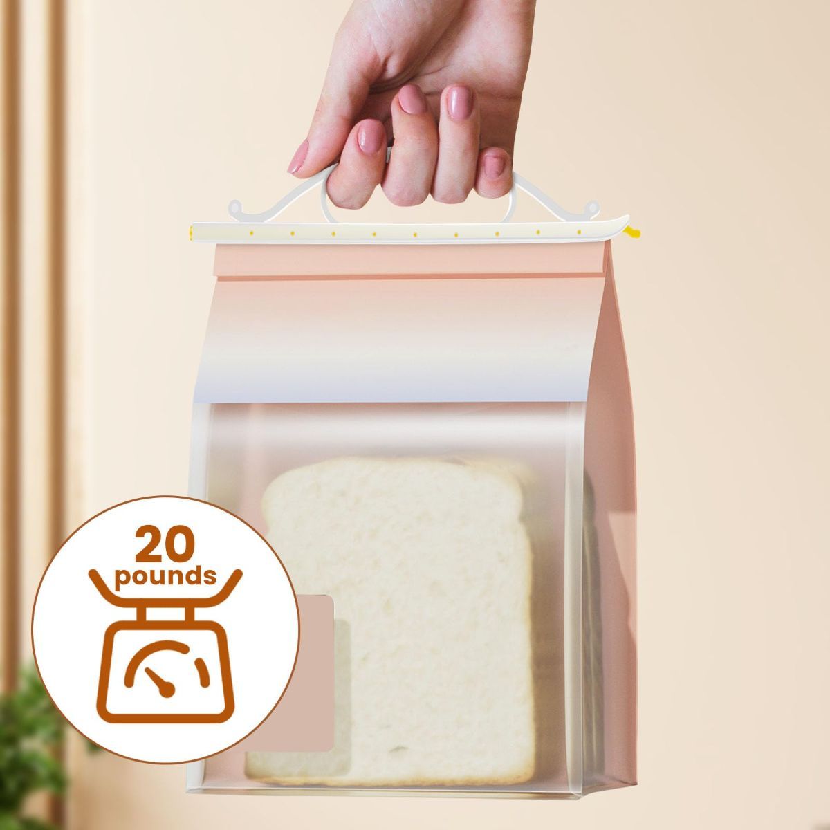 12Pcs Handheld Bag Clips For Food Storage view 2