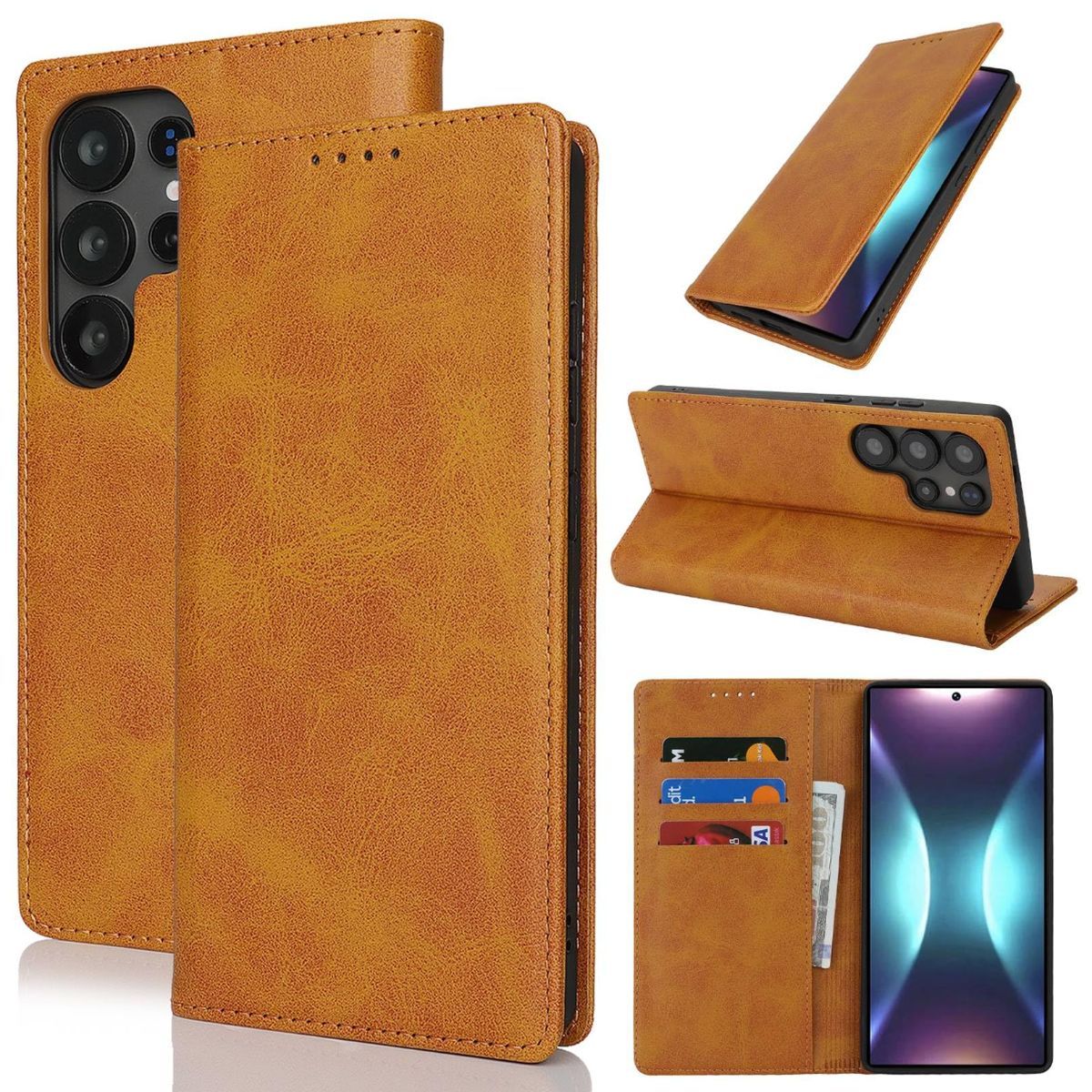 Fit for Samsung Galaxy Wallet Case with Card Holder for Women Men| Premium PU — image 1