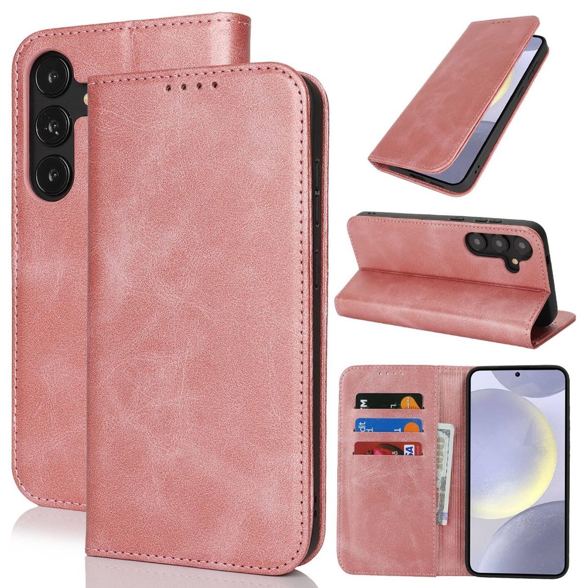 Fit for Samsung Galaxy Wallet Case with Card Holder for Women Men| Premium PU — image 1