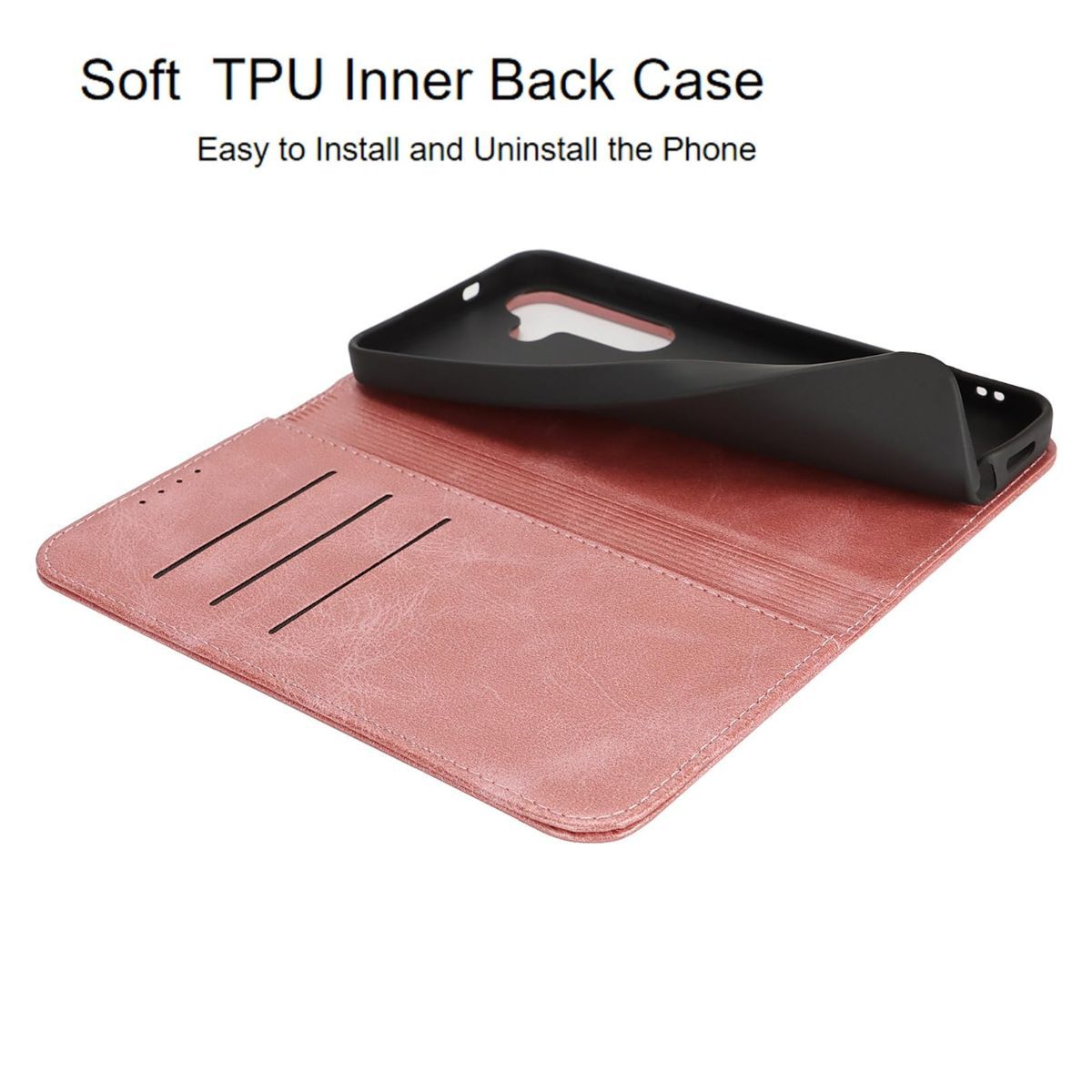 Fit for Samsung Galaxy Wallet Case with Card Holder for Women Men| Premium PU view 4