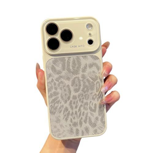 For iPhone Case,Cheetah Print，Orange Fashion Leopard Design,Crystal Camera — image 1