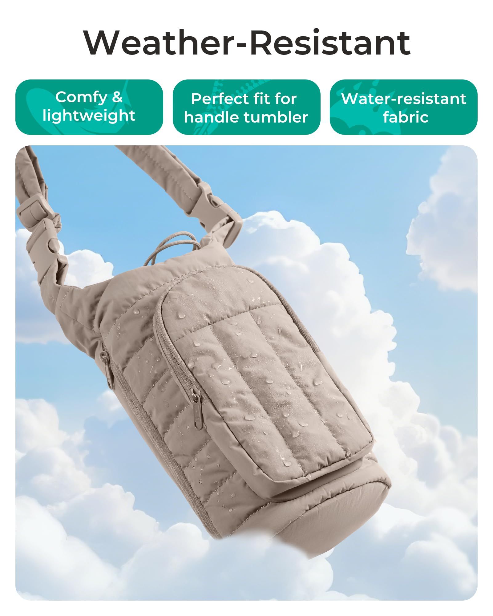 Magnetic Water Bottle Holder with Strap view 7