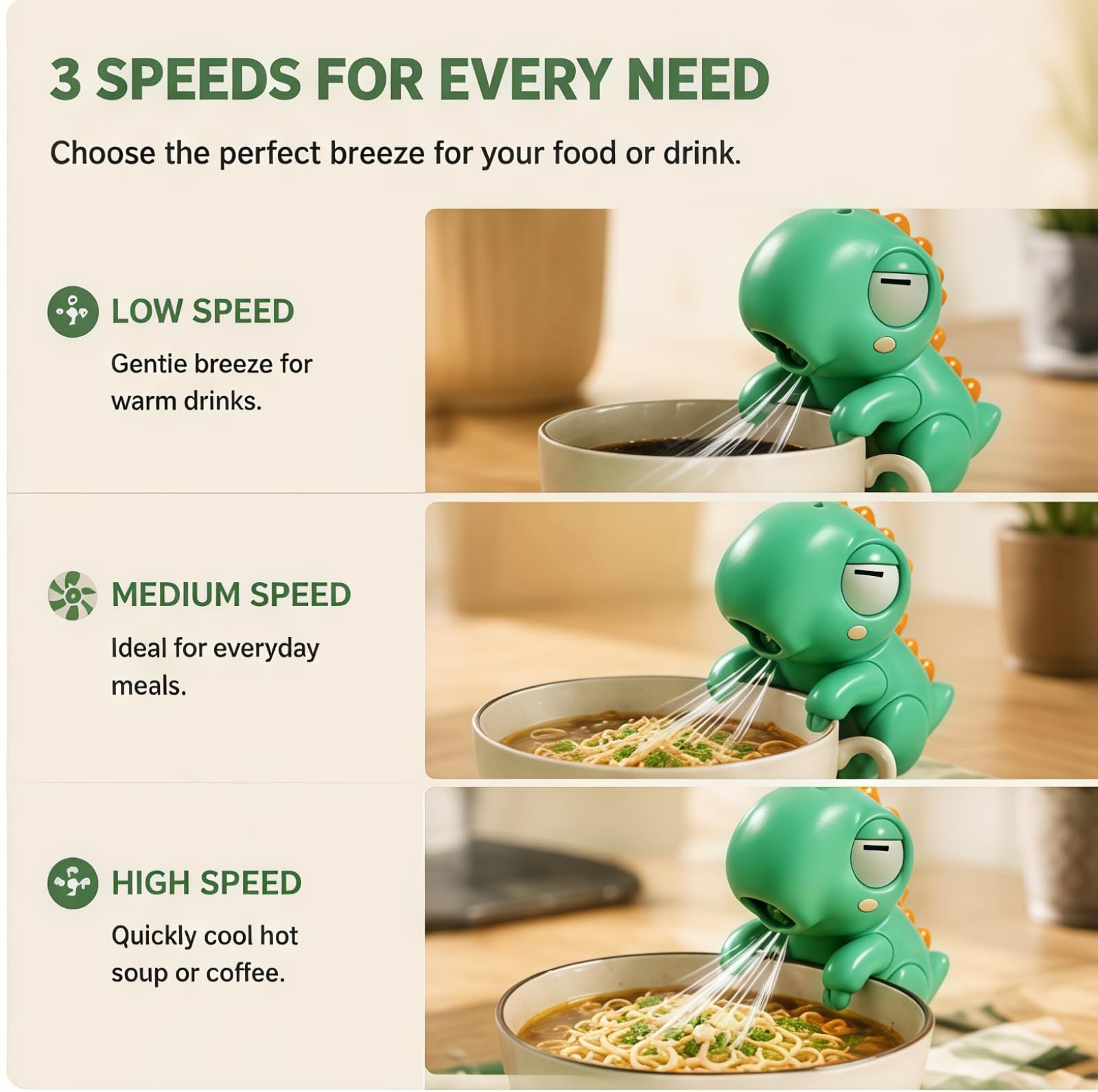 Cute Office Food Cooling Fan view 5