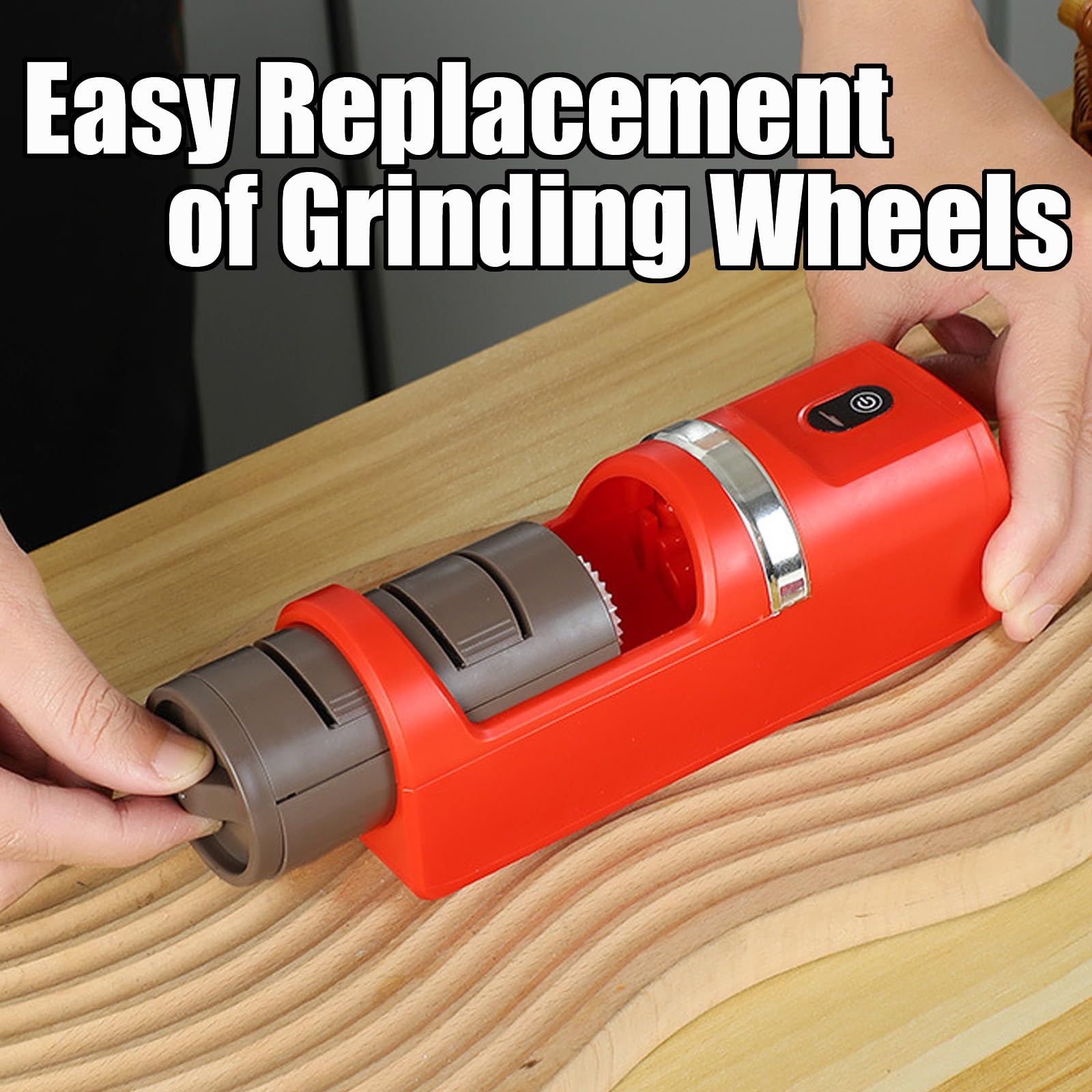 Automatic Kitchen Knife Sharpener - New Cordless Electric Knife Sharpener Tool view 7