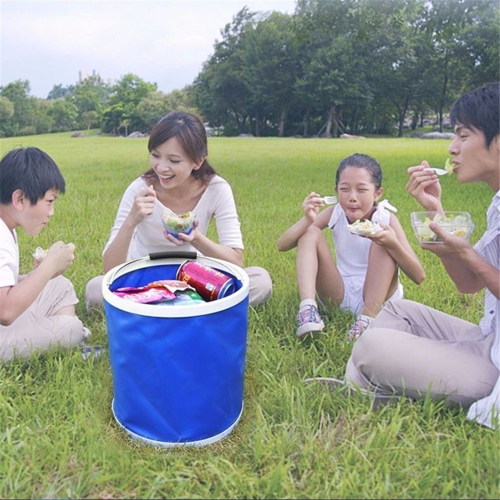 Collapsible Bucket with Storage Case- Durable Pop Up Bucket with Watertight Fabric view 2