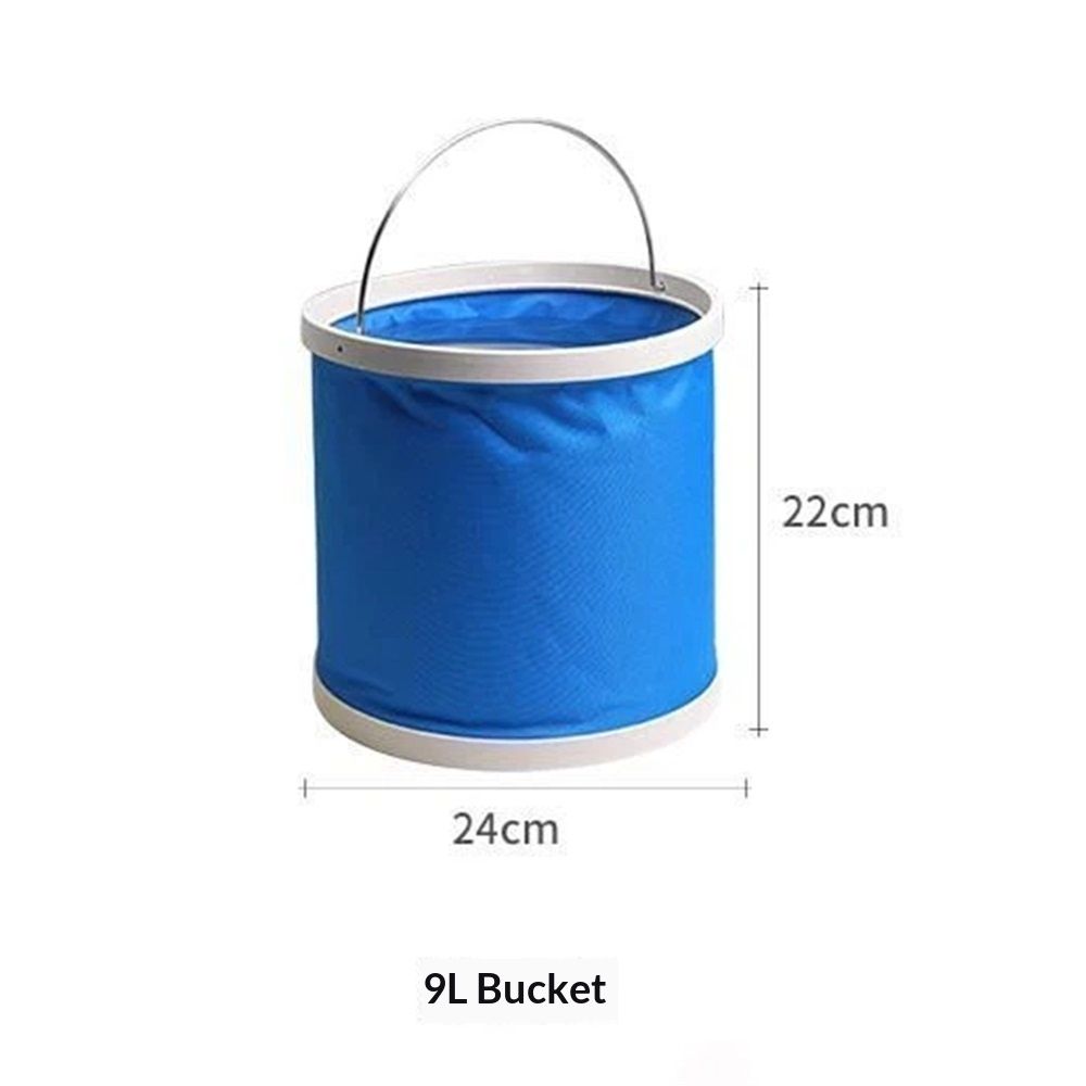 Collapsible Bucket with Storage Case- Durable Pop Up Bucket with Watertight Fabric view 5