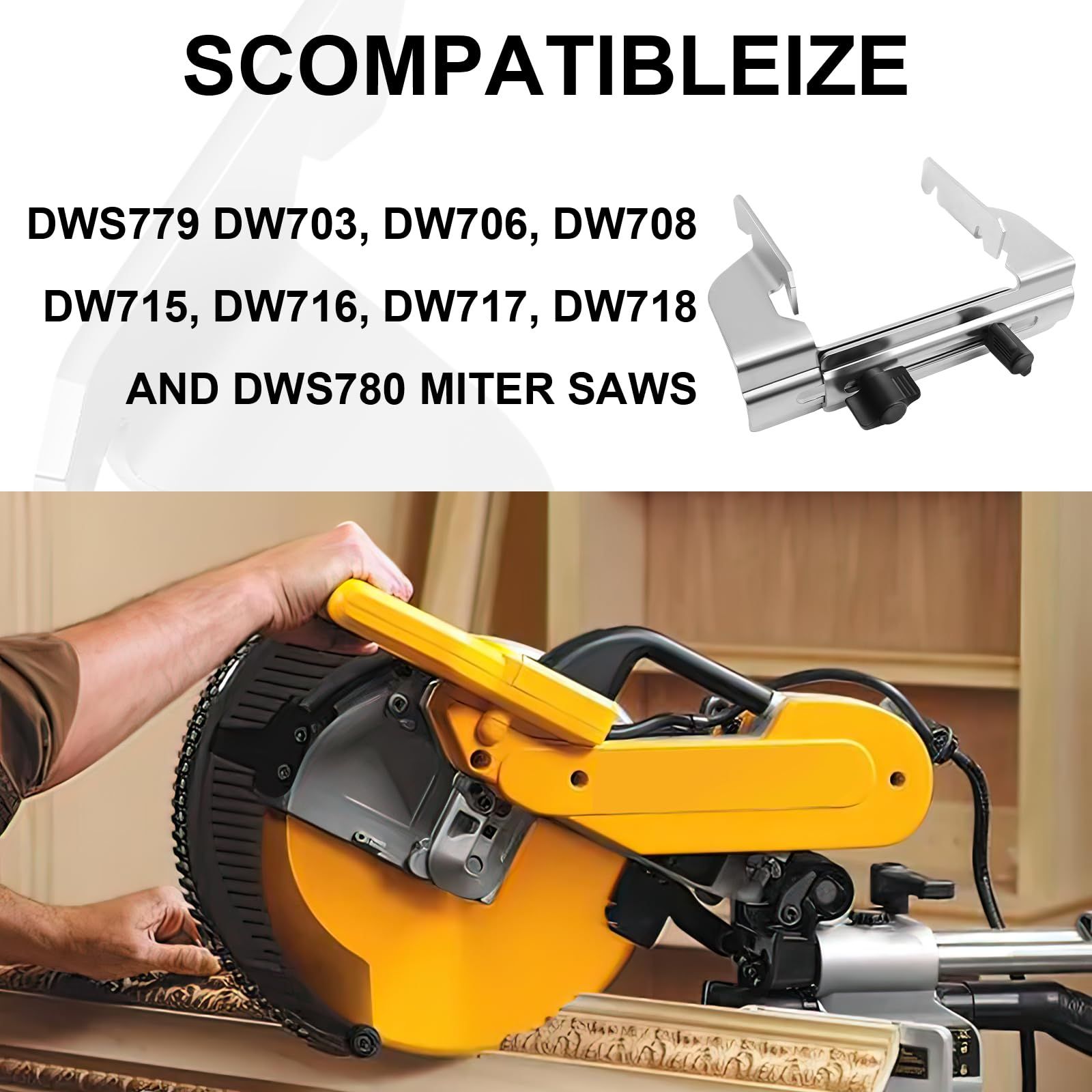 Replacement Crown Moulding 2 Stop Compatible With For Miter Saw DW703 view 3