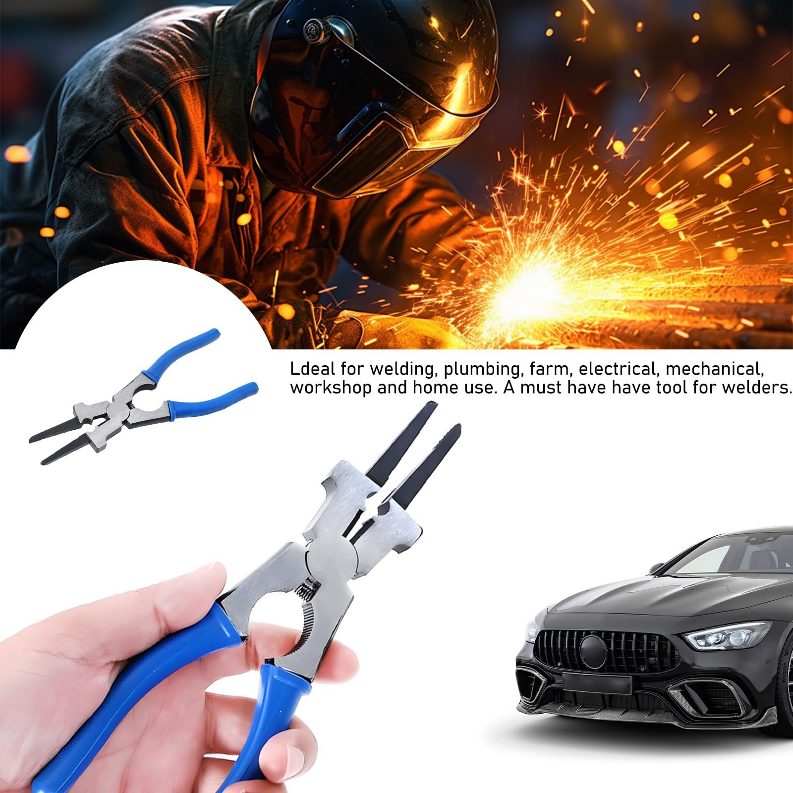 Professional Multi-Functional 8" Anti-Rust Welding Pliers - Reliable and Durable view 5