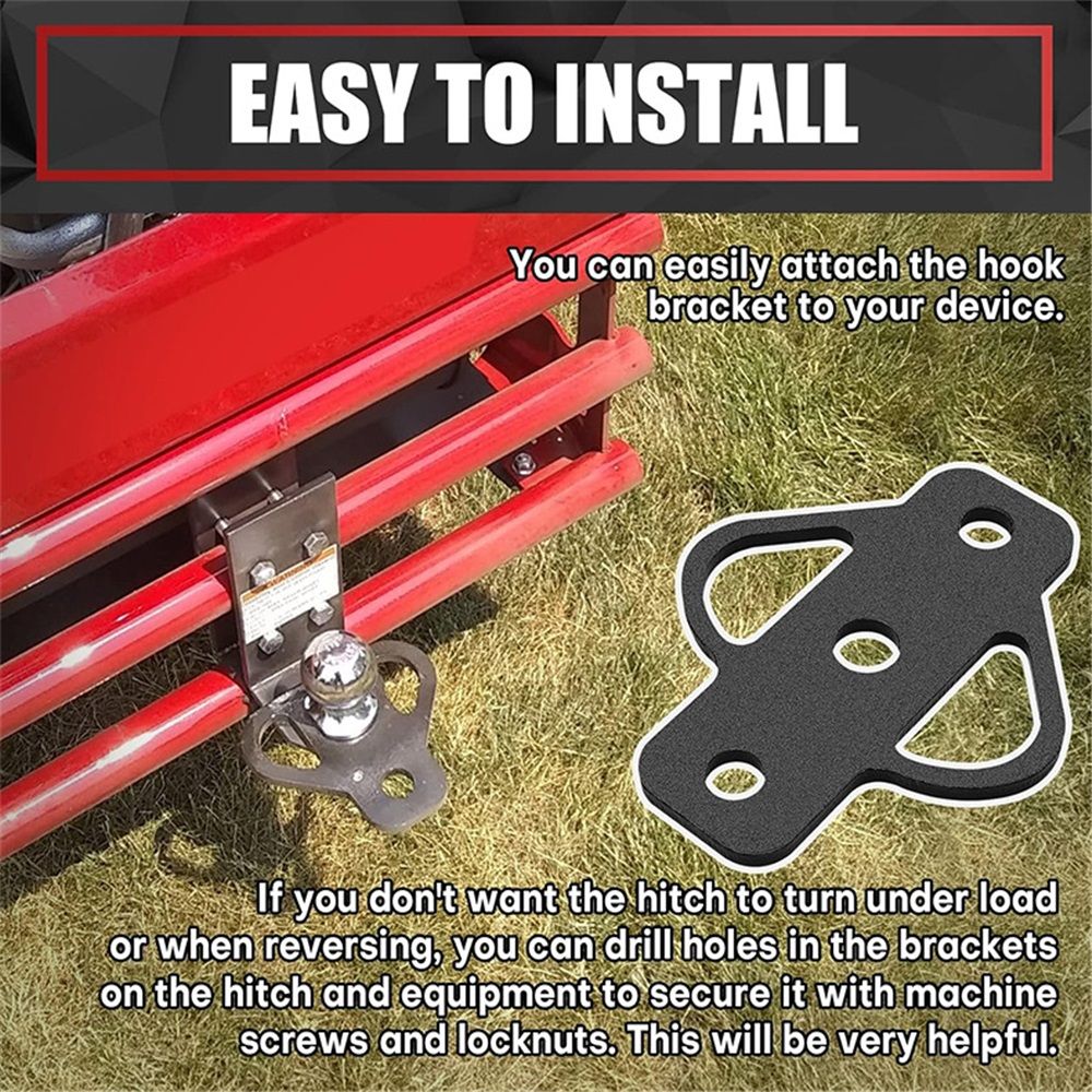 3-Way Trailer Hitch Adapter with Bolt Fit for ATV Lawn Mower Golf Cart Garden view 5