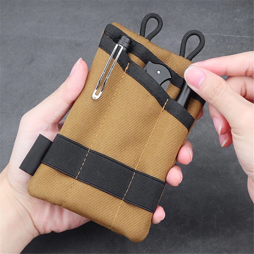 Pouch for Men, Multitool Pocket Pouch Hold Your Flashlight/Pocket Knife, Pen view 4