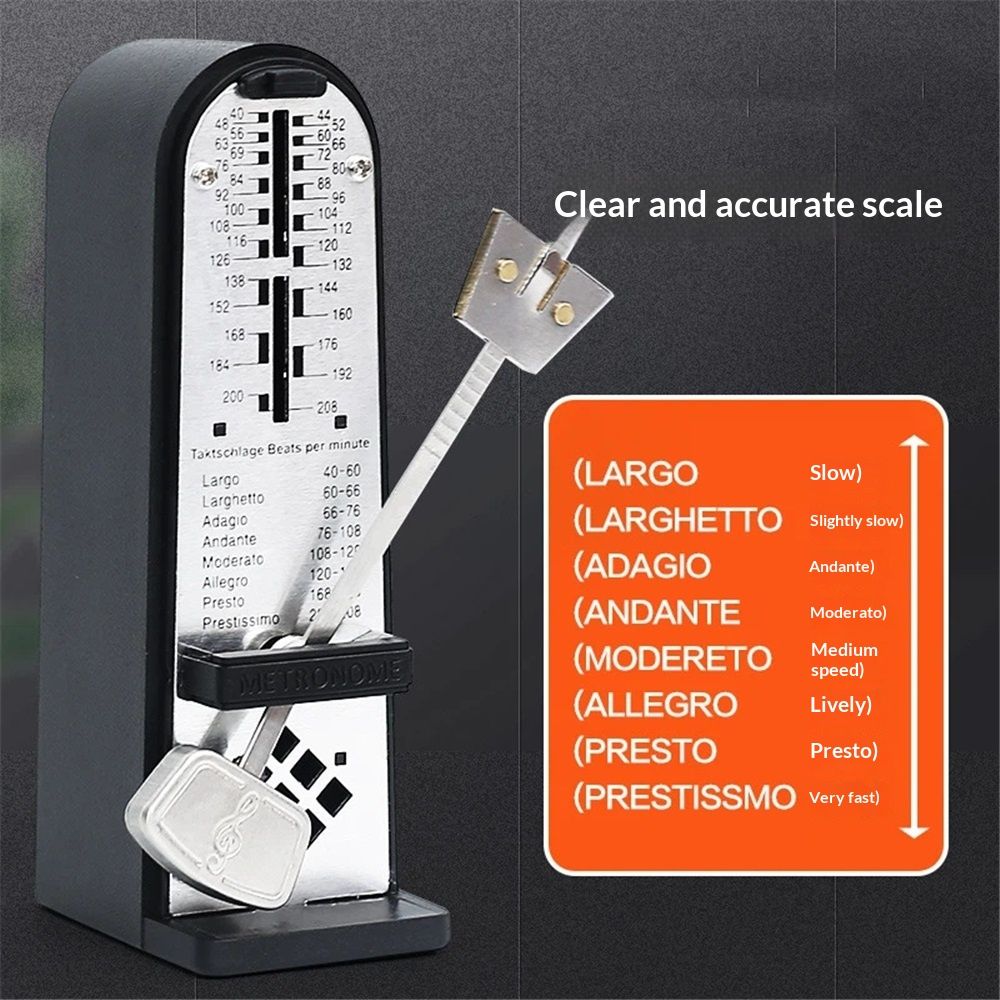 Mechanical Metronome Portable Mini Universal Metronome 11cm Height for Piano view 2