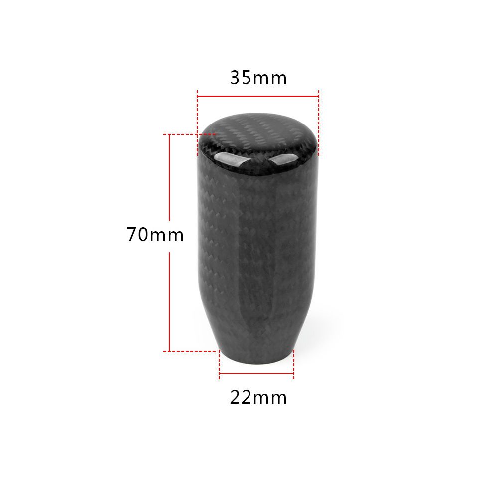 racing Carbon Fiber Shift Knob Long Modified Carbon Fiber Stand Head Gear view 3