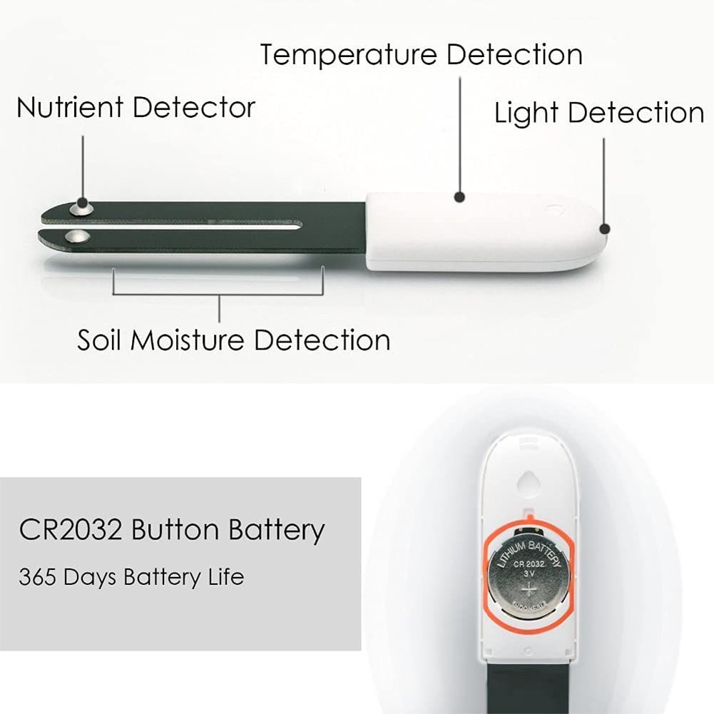 Automatically detect Moisture/Temperature/Light/Fertility view 2