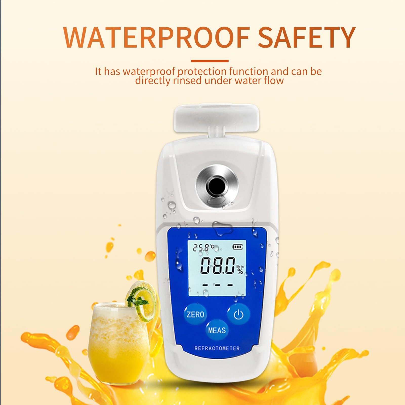Digital Brix Refractometer brix Meter Refractometer Automatic Temperature view 4