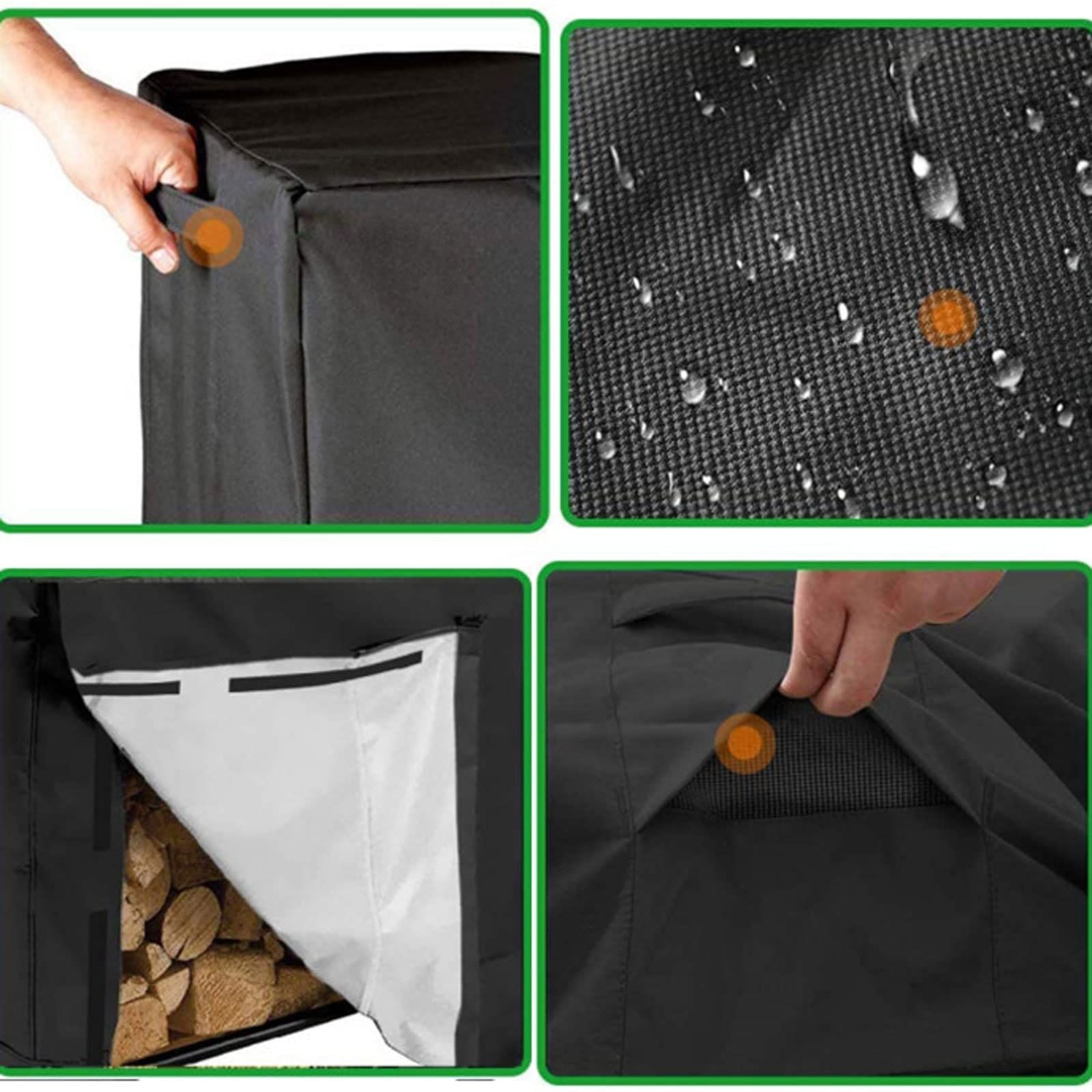 Long-Lasting Waterproof Firewood Rack Cover view 3
