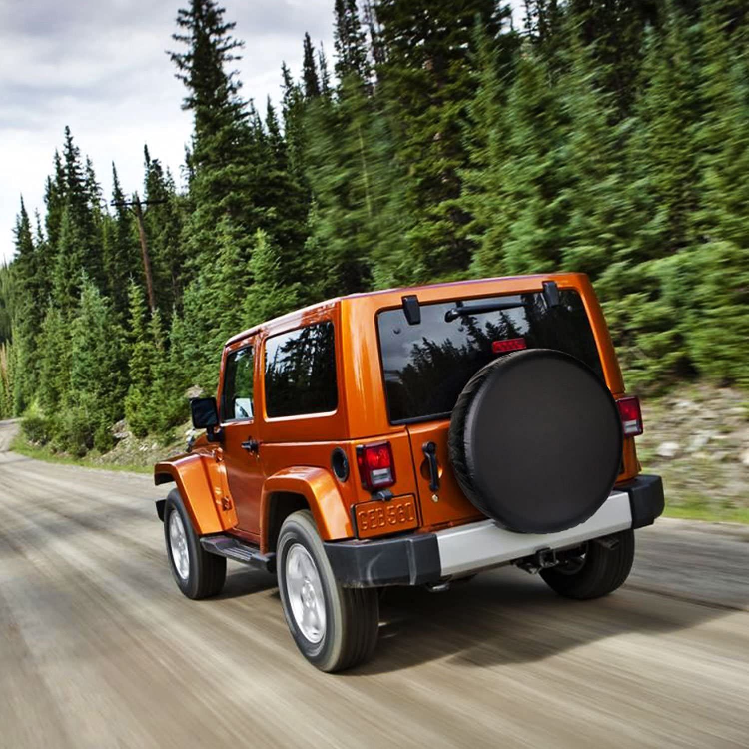 Universal Spare Tire Cover with Strap Waterproof for Jeep view 4