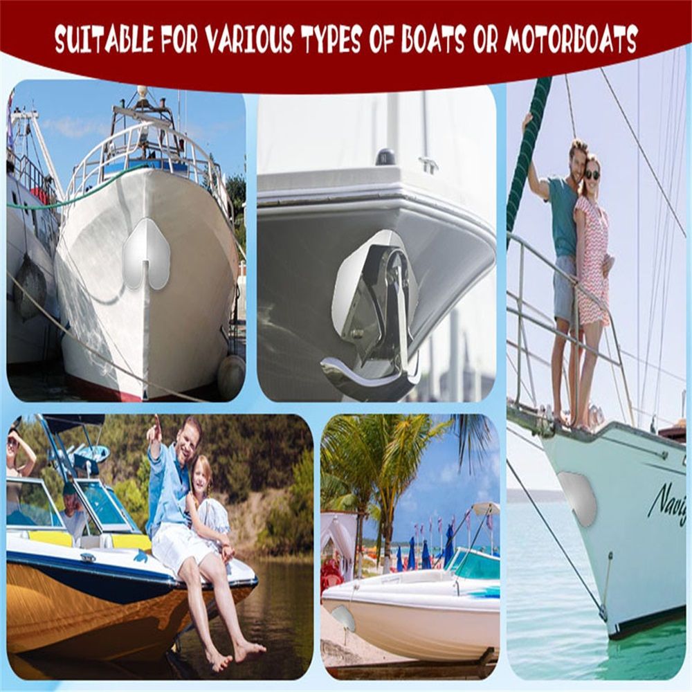 2 Pcs Bow Guard for Boats Stainless Steel Square Bow Protector Guards That view 3