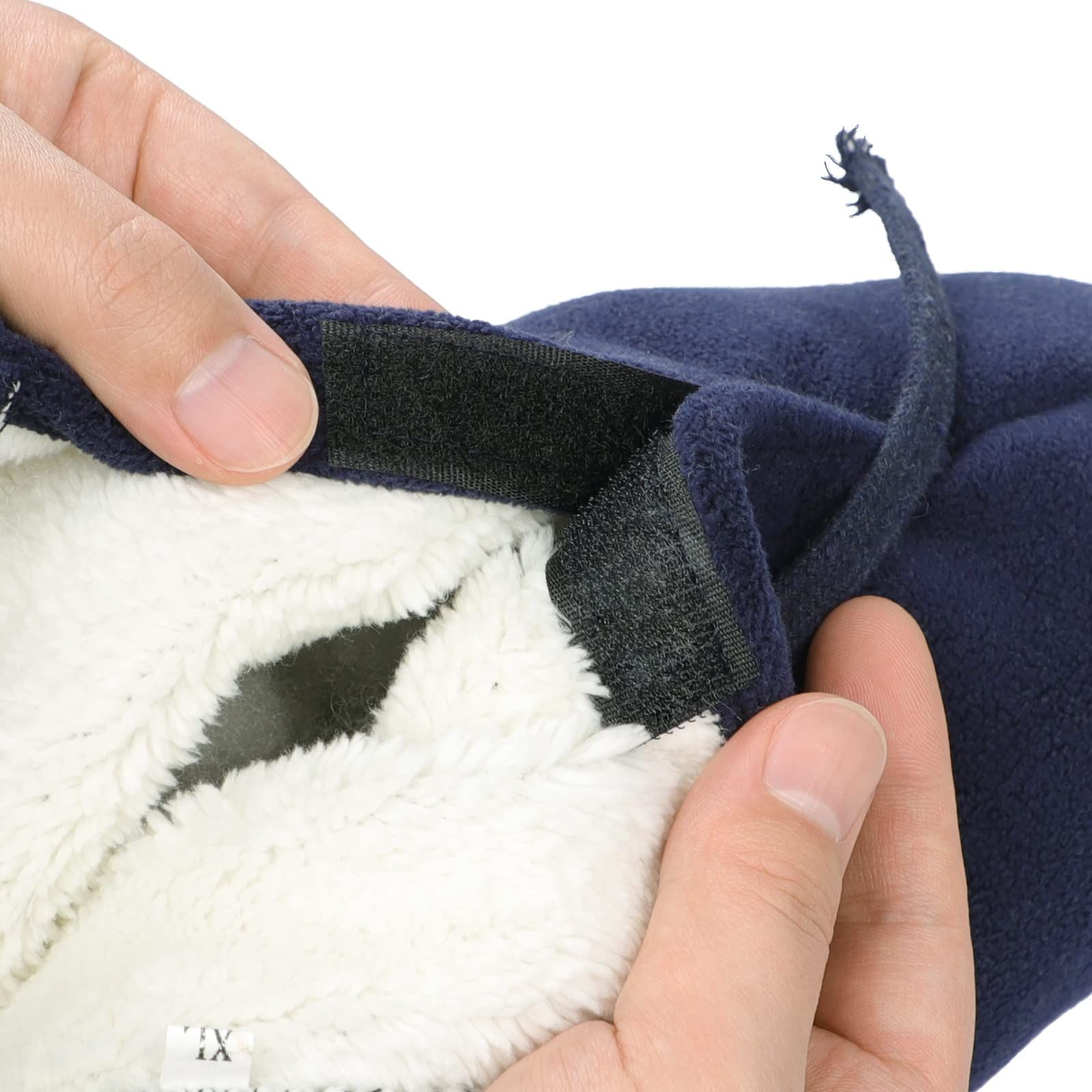 Winter Warm Cast Sock, Thick Fleece Foot Cast Cover - Below the Knee Toe Boot view 5
