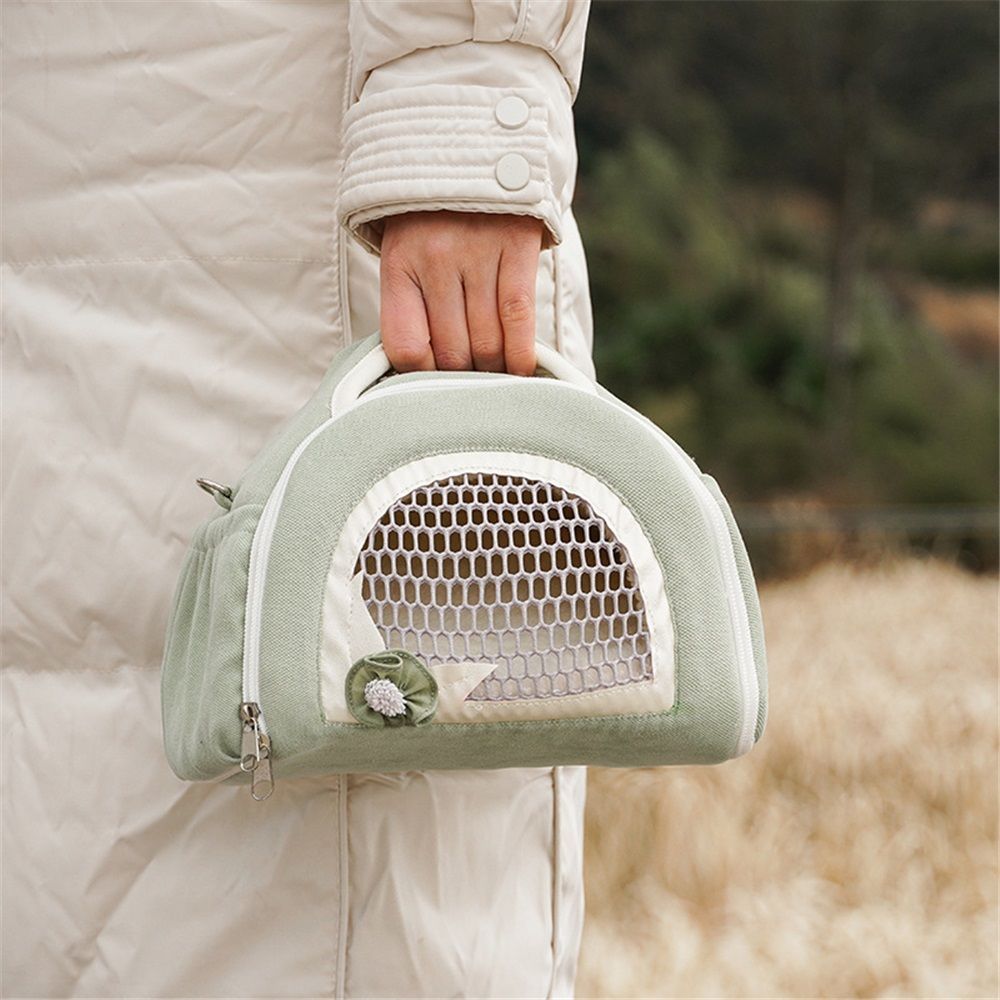 Hamster Carrier Guinea Pig Carrier Bag Small Animal Sugar Glider Pouch Gerbil view 3