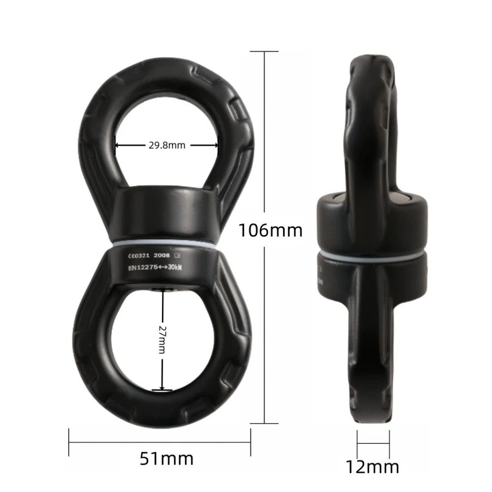 Swing Swivel 30KN Breaking Strength 360° Rotator Safety Rotational Device view 4